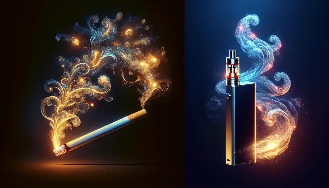 Comparing vaping to traditional smoking