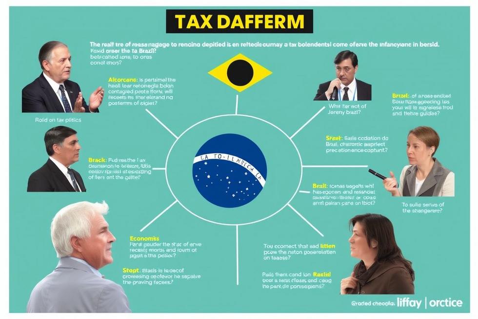 Visual representativo da discussão sobre reforma tributária no Brasil.