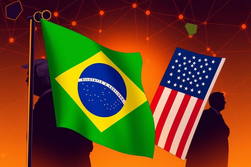 Imagem representativa da diplomacia entre Brasil e Estados Unidos.