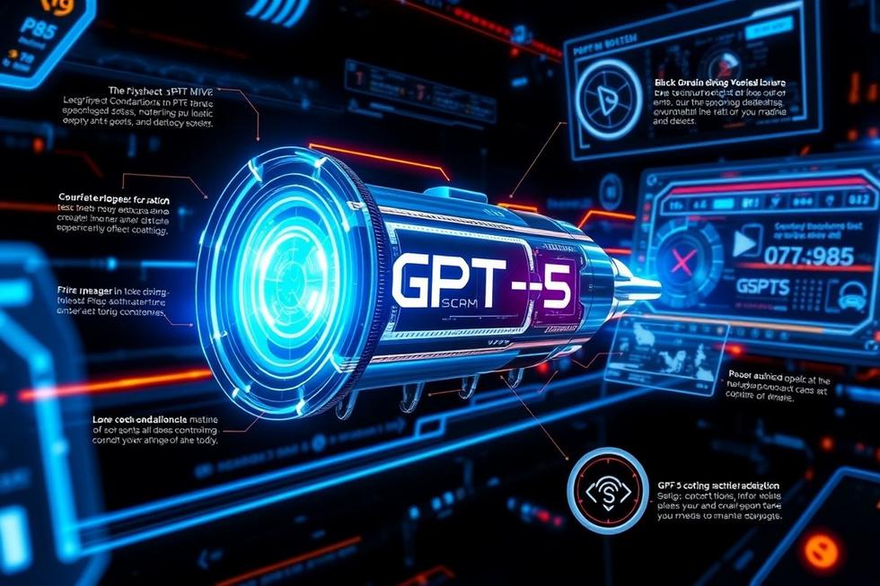Imagem digital do GPT-5 mostrando suas capacidades e inovações em IA.