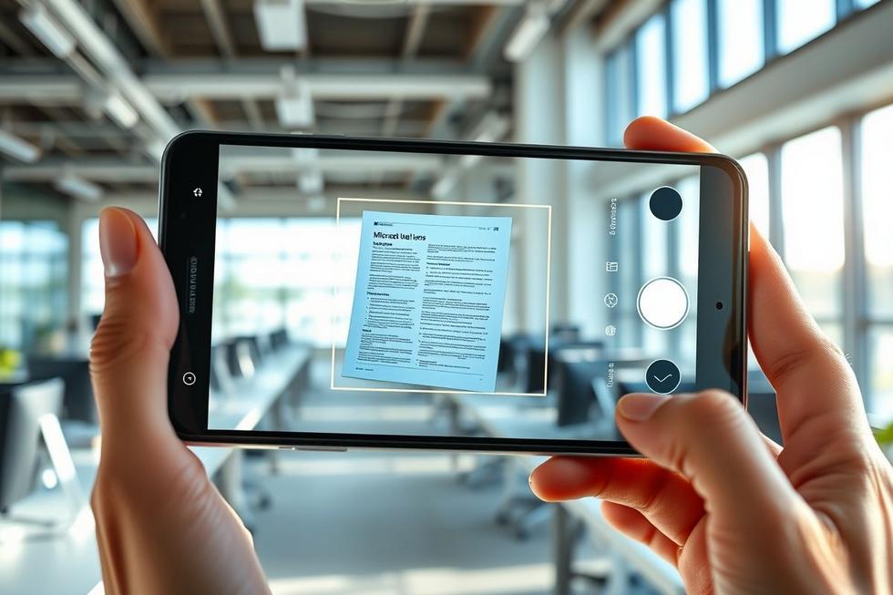 Como o Microsoft Lens Revoluciona a Digitalização