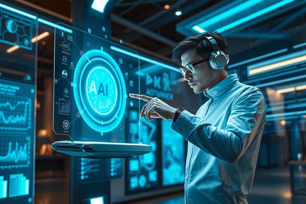 Entusiasta de tecnologia usando um motor de resposta em AI.